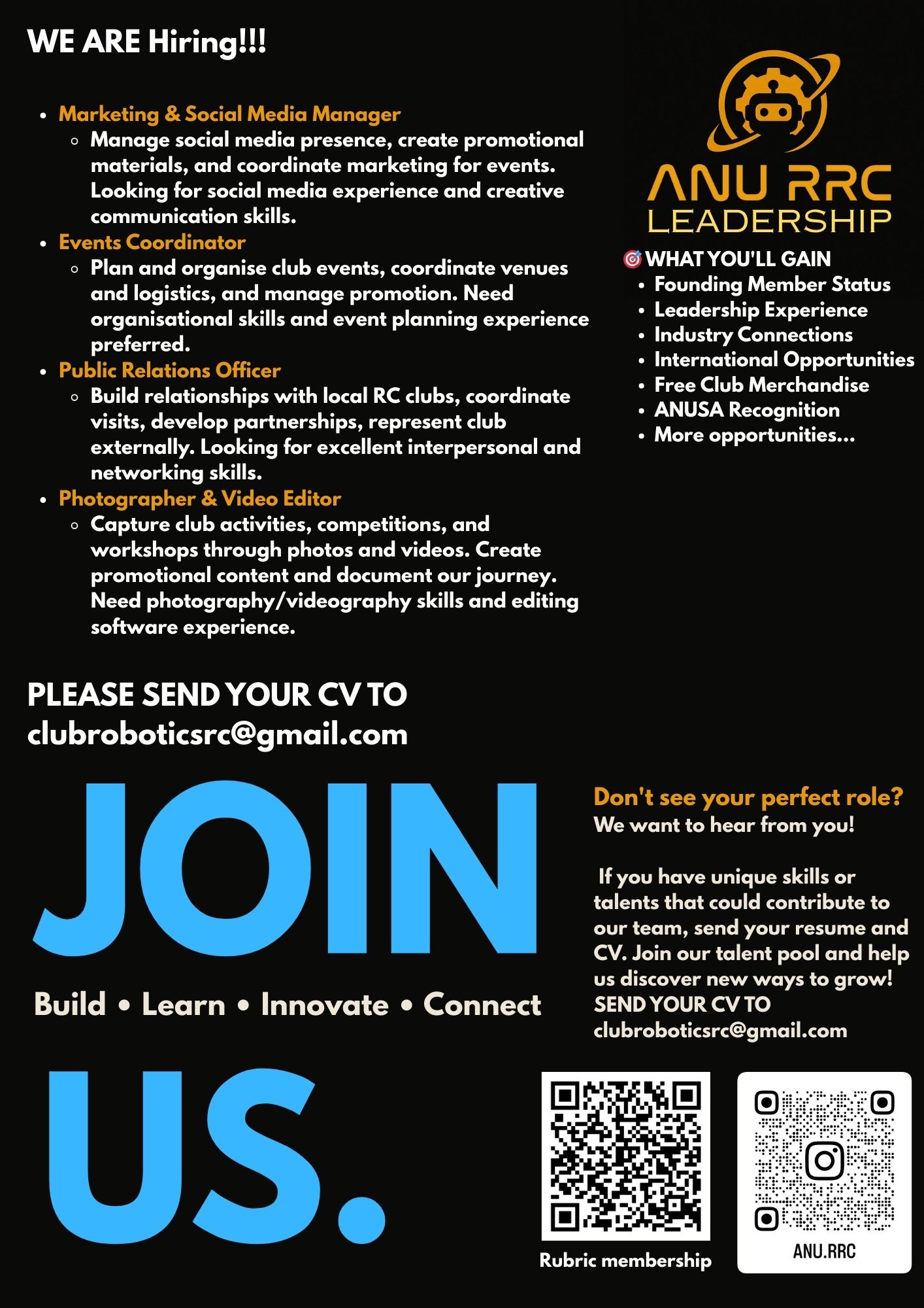 ANURRC Leadership Hiring Poster